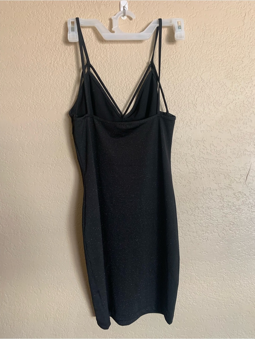 Lovely Day Black Sparkle Mini Dress - Picture 2 of 7